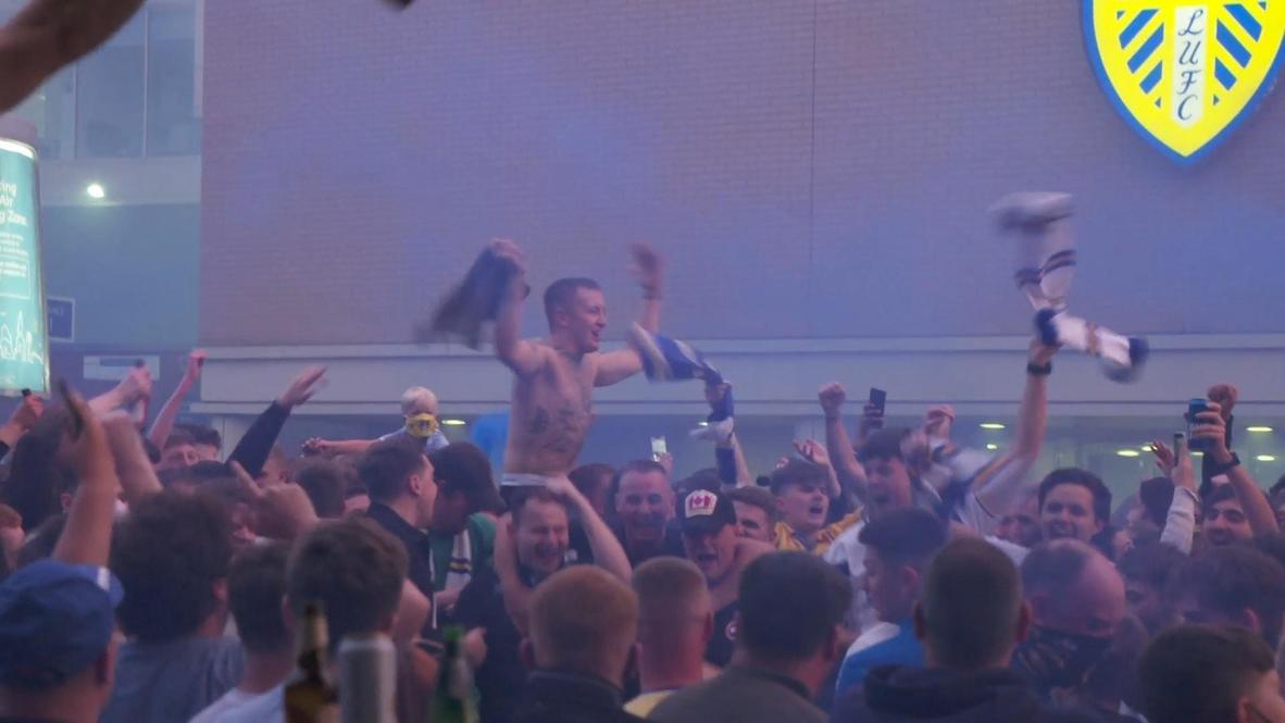 UK: Leeds United fans 'over the moon' as team promoted to Premier League after 16 years