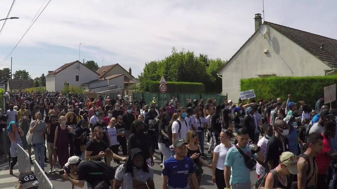 France: Thousands demand justice for Adama Traore on his death anniv. near Paris