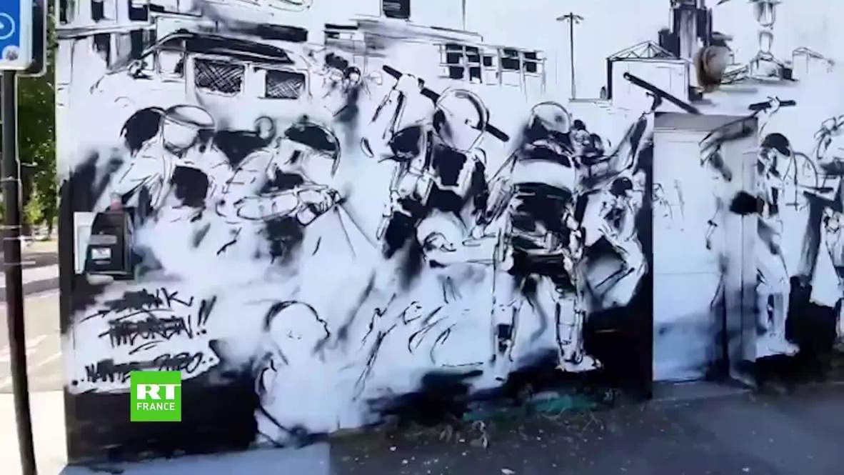 Francia: Atacan mural en honor a Steve Maia Canico *CONTENIDO DE SOCIOS*
