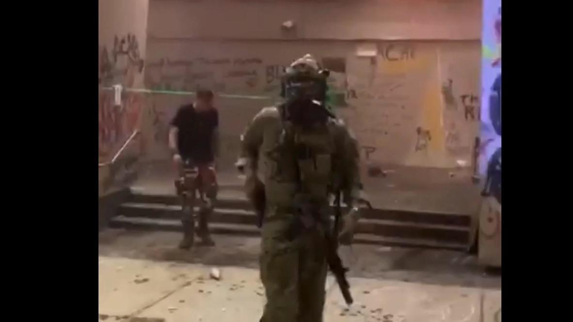 Federal agent draws handgun during clashes with Portland ...
