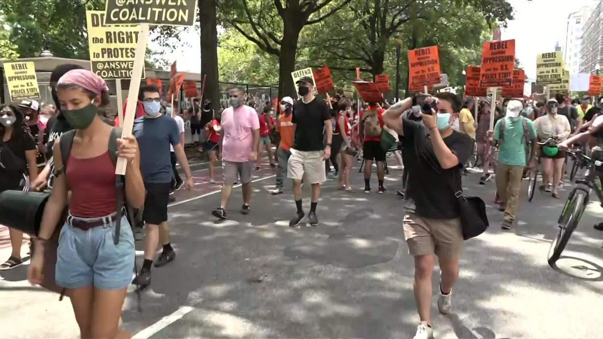 USA: Hundreds join BLM protest in Washington DC