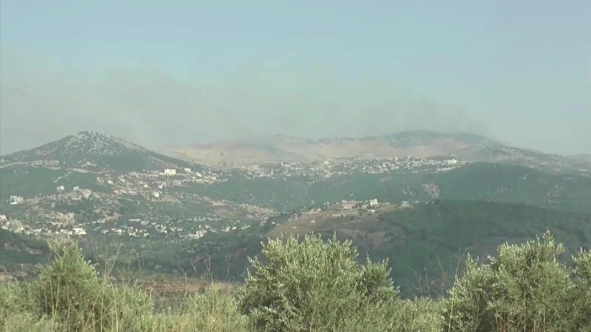 لبنان: تصاعد الدخان من منطقة الحدود مع إسرائيل عقب التوتر الأمني بين الجانبين