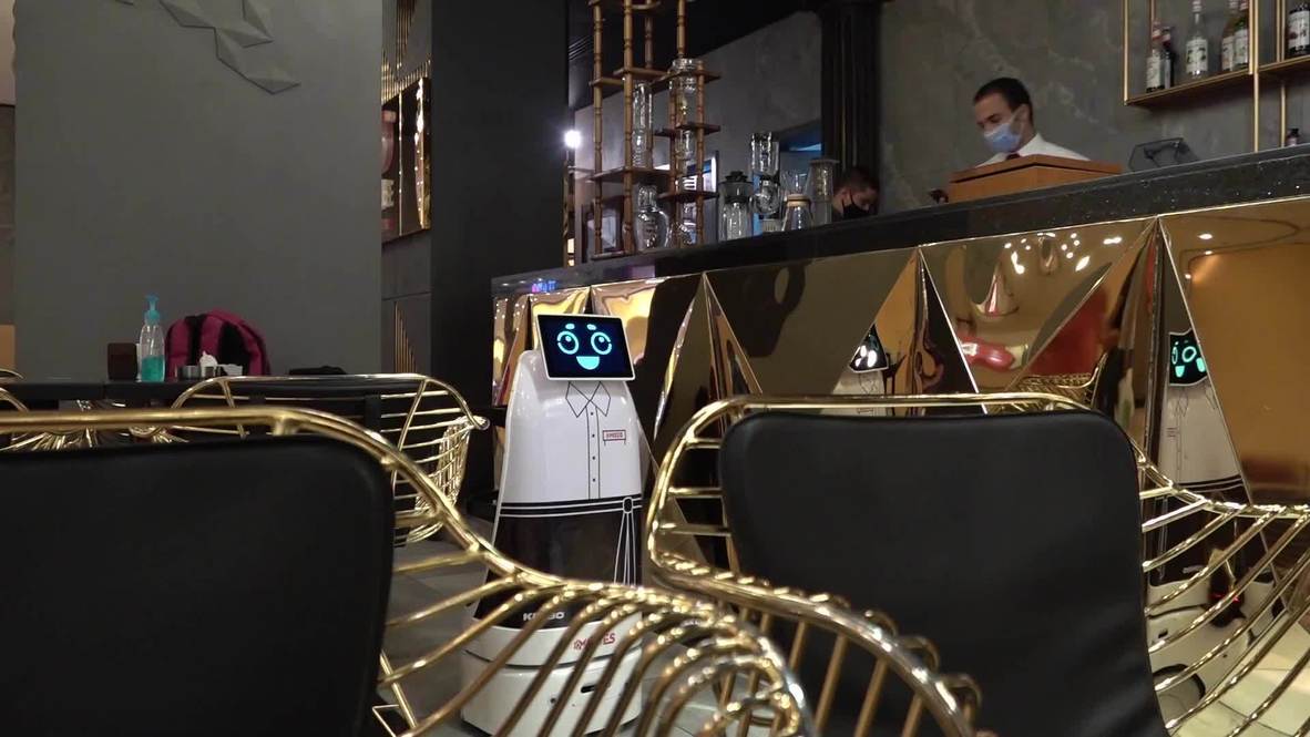 Egyptian restaurant hires adorable robot waiter to ease social distancing