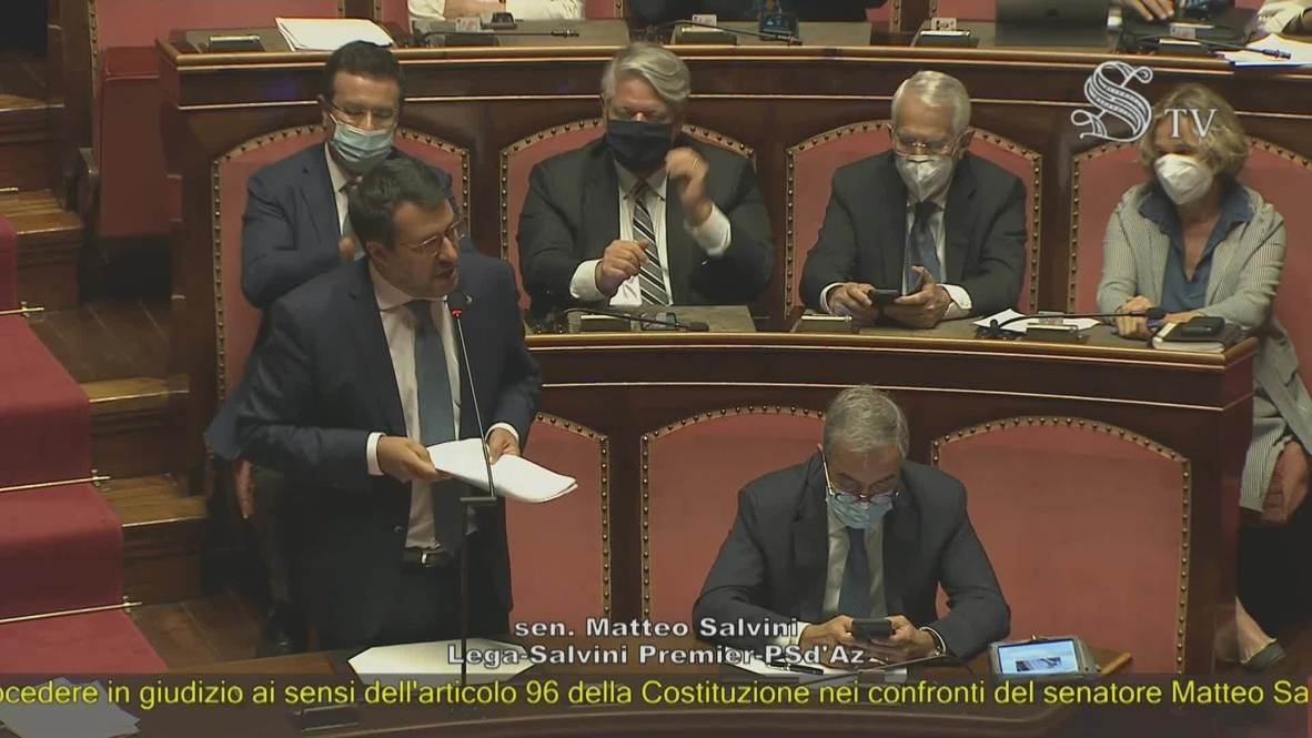 Italia: Salvini desafiante antes de la votación para quitar su inmunidad para su juicio por negación de auxilio a migrantes