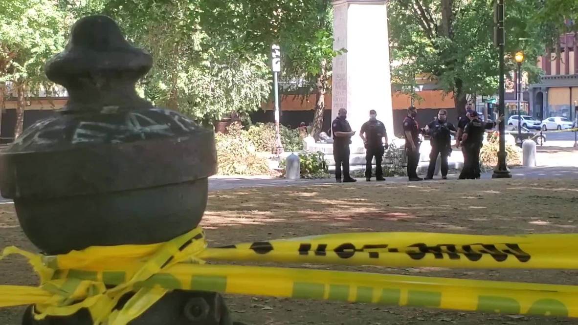 USA: Protesters gather after Portland parks cleared amid increasing tensions