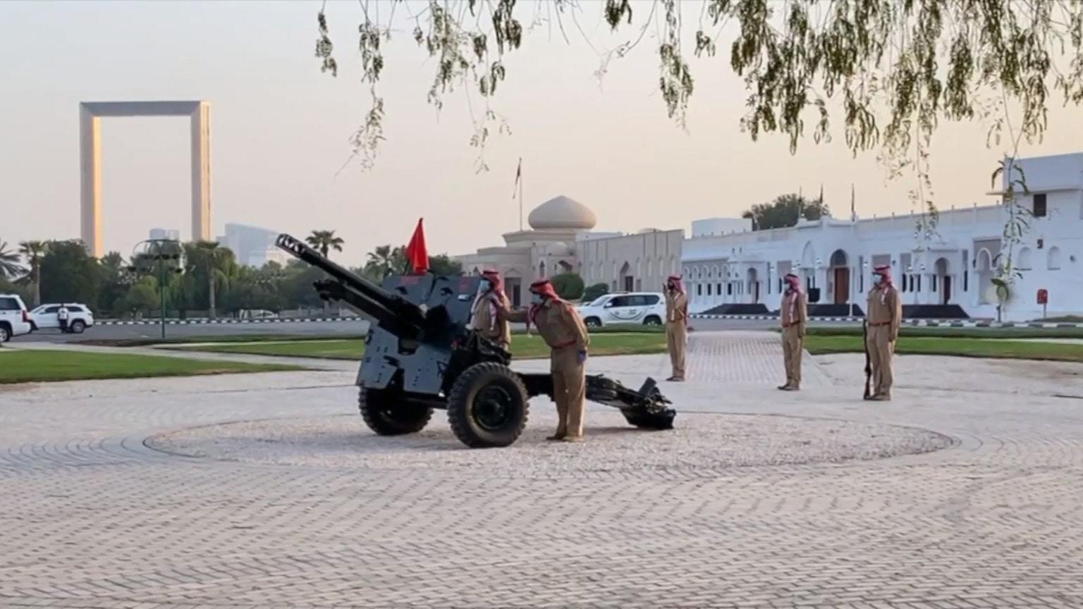 UAE Cannon firing marks start of Eid alAdha in Dubai Video Ruptly