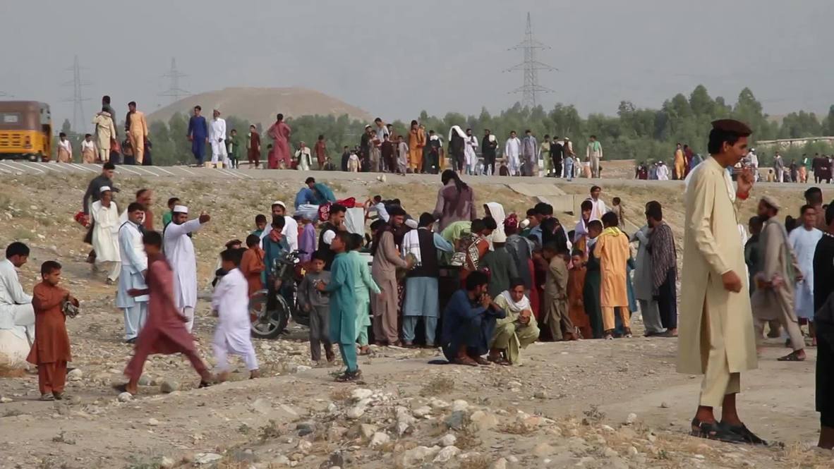 Afghanistan Worshippers Pray Sacrifice Animals For Eid Al Adha In Jalalabad Distressing Content Video Ruptly