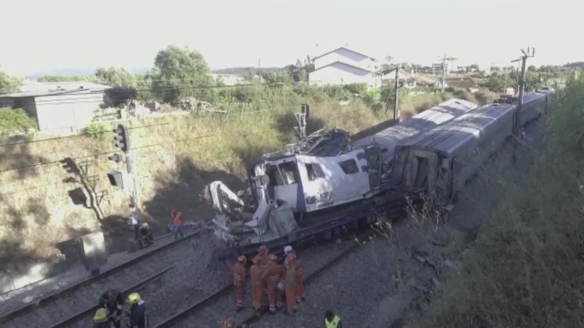 Portugal: Emergency services on scene after deadly train crash in Soure