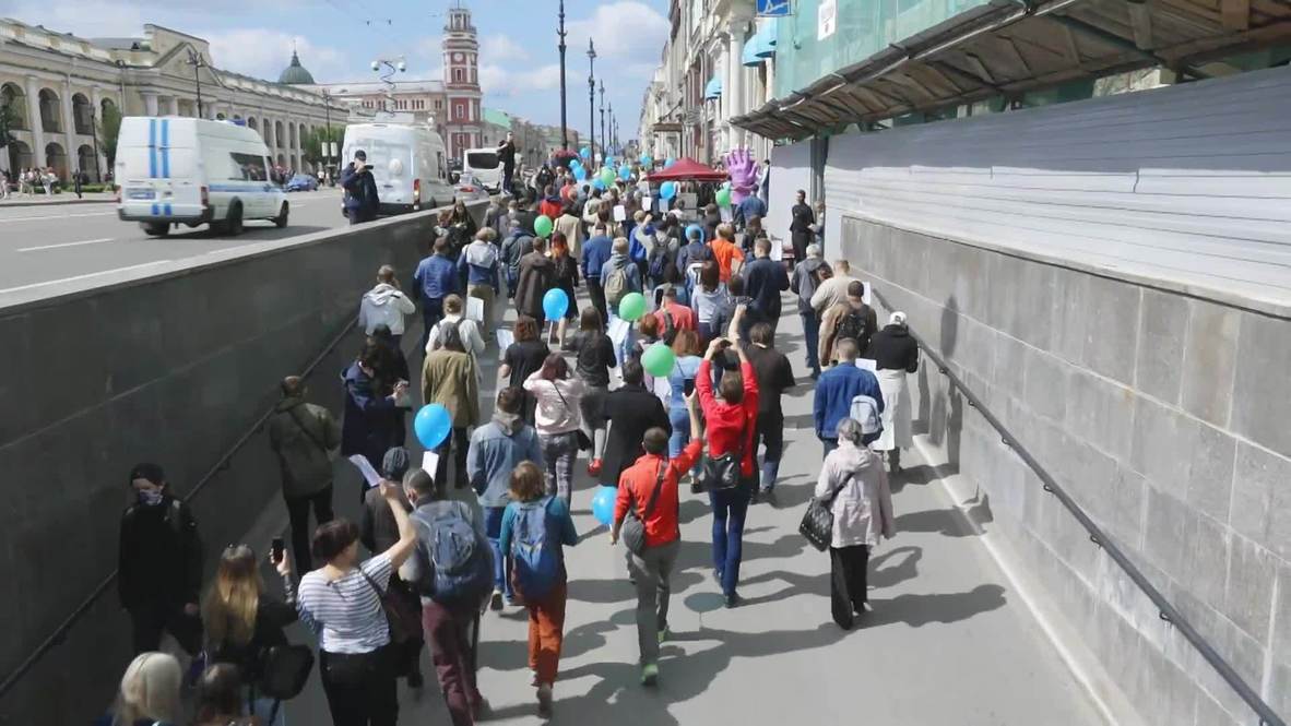 Россия: В Москве и Санкт-Петербурге прошли акции солидарности с протестующими в Хабаровске