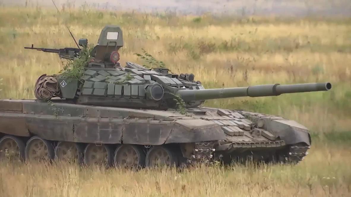 Россия: Танковые учения прошли на полигоне в Чебаркуле