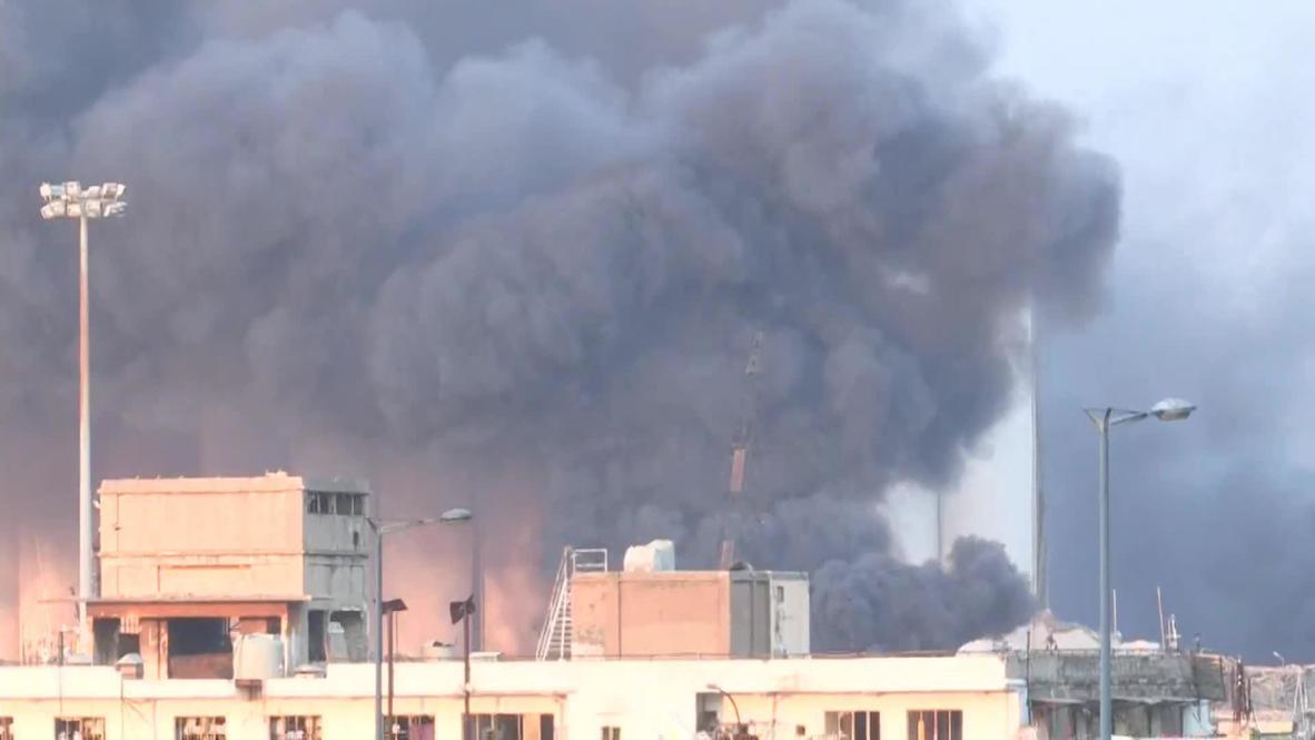 Líbano: Continúan detonaciones en el sitio de una gigantesca explosión en el puerto de Beirut