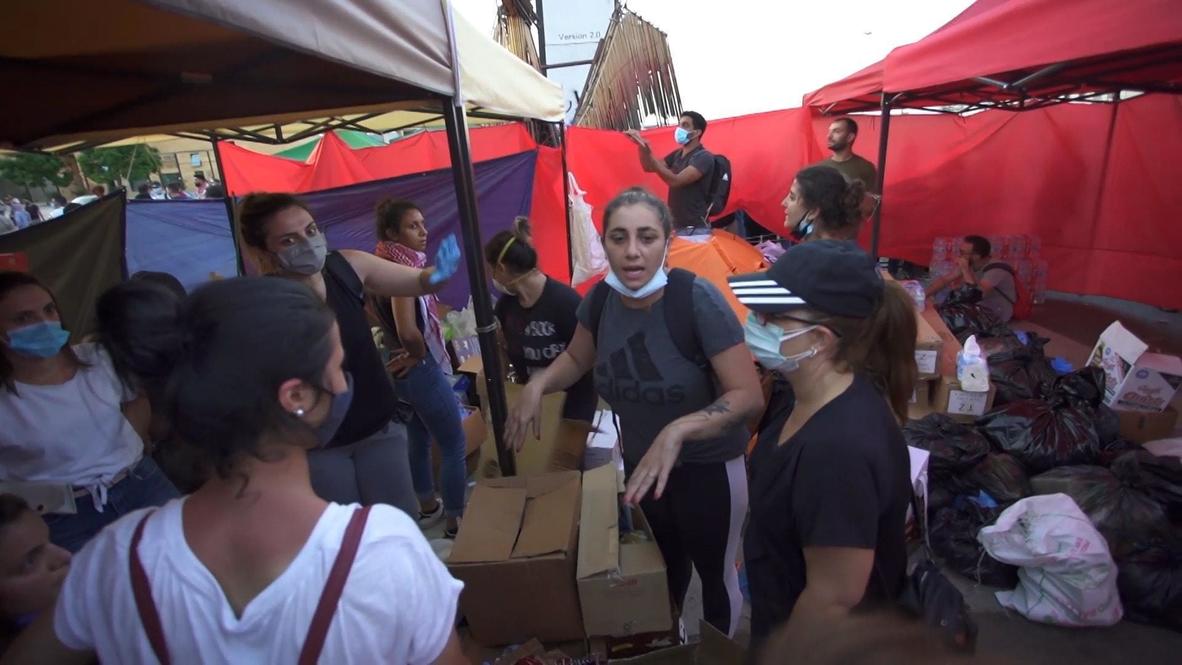 Lebanon: Beirut residents pitch in to help port blast survivors