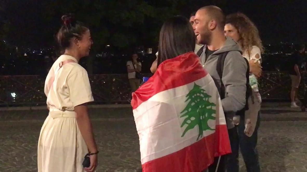 Francia: Comunidad libanesa de París realiza una vigilia en honor a las víctimas de la explosión