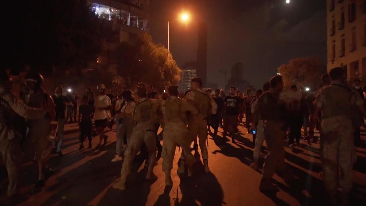 Líbano: Manifestantes se enfrentan a las fuerzas de seguridad en Beirut