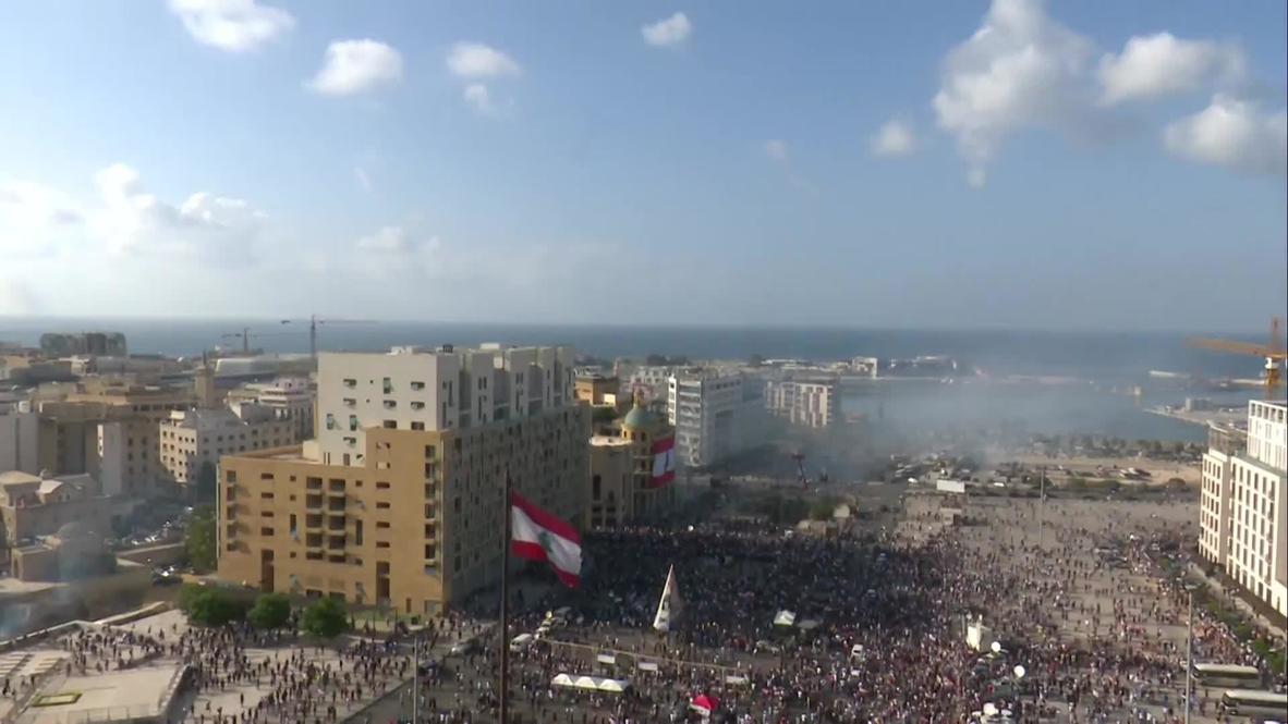 Líbano: Estallan enfrentamientos en Beirut y las fuerzas de seguridad utilizan gas lacrimógeno contra los manifestantes