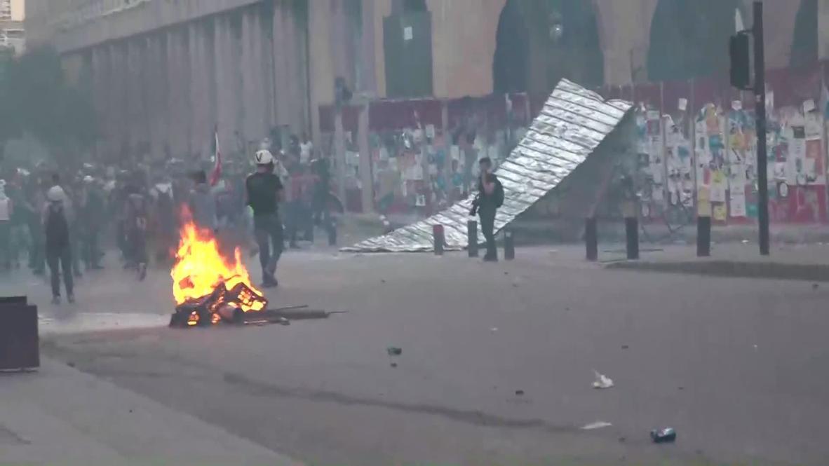 Líbano: Estallan enfrentamientos durante protestas antigubernamentales en Beirut