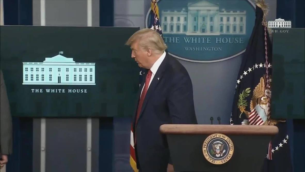 USA: Trump abruptly stops press briefing following reports of shots fired near WH