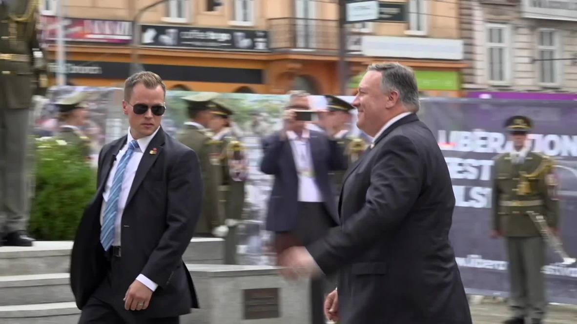 Czech Republic: Pompeo attends commemorations for 75th anniv. of liberation in Pilsen