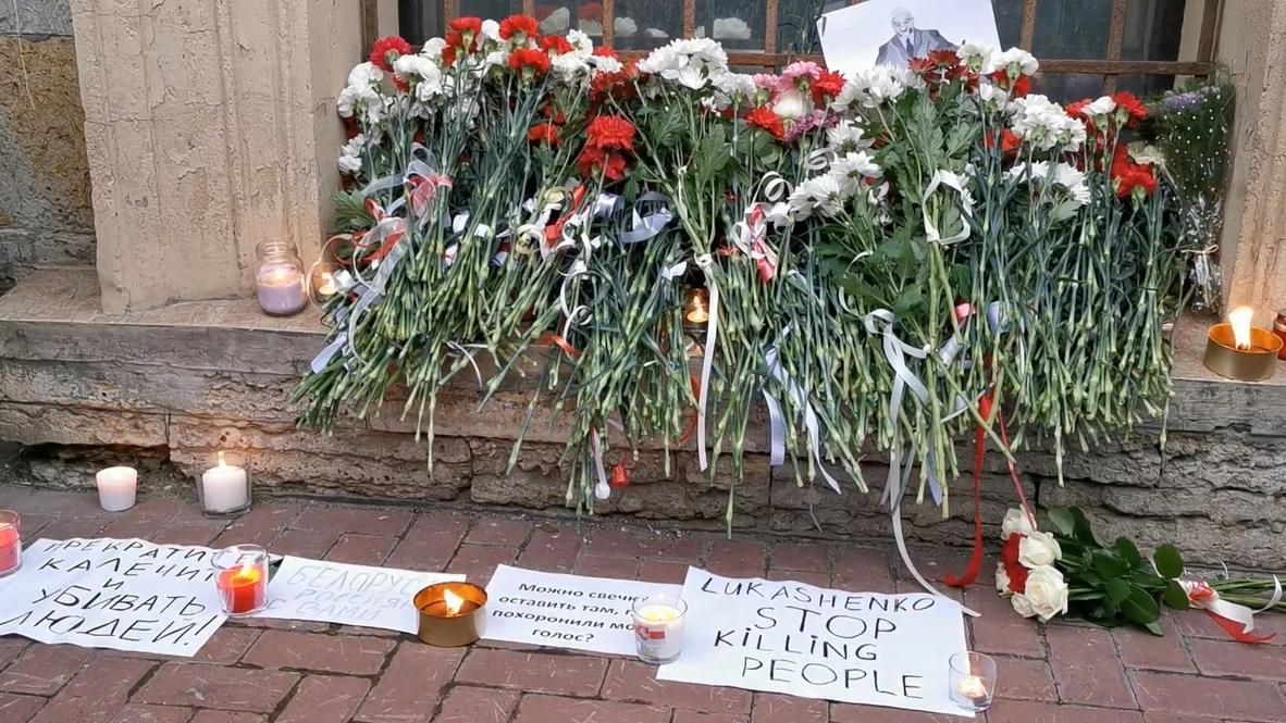 Россия: Жители Петербурга вышли на акцию солидарности с протестующими в Белоруссии