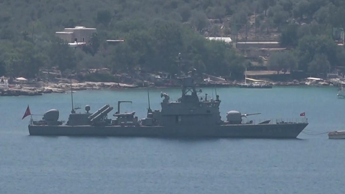 Turkey: Turkish naval vessel sighted in Kas amid maritime tensions with Greece