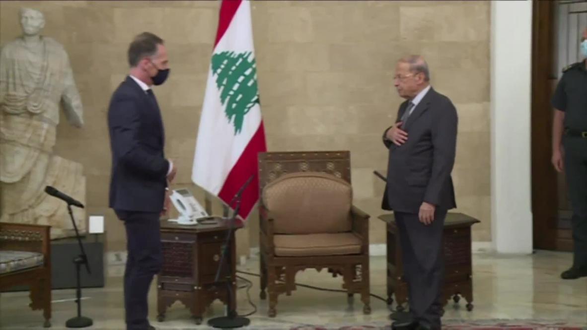 Lebanon: German FM Maas meets with Pres. Aoun in wake of Beirut blasts