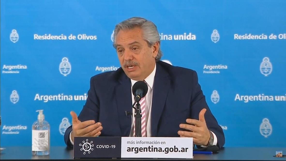 Argentina: President Fernandez says Mexico and Argentina to produce experimental COVID-19 vaccine