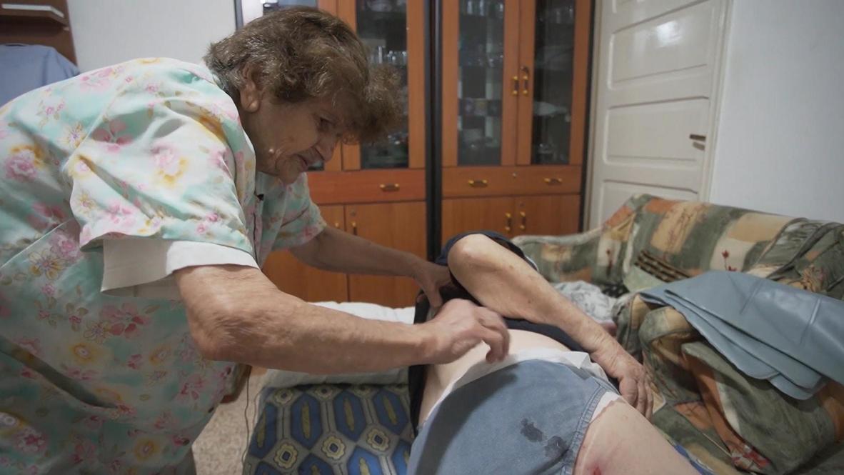 Líbano: Pareja de ancianos se recupera de sus heridas tras las explosiones del puerto de Beirut