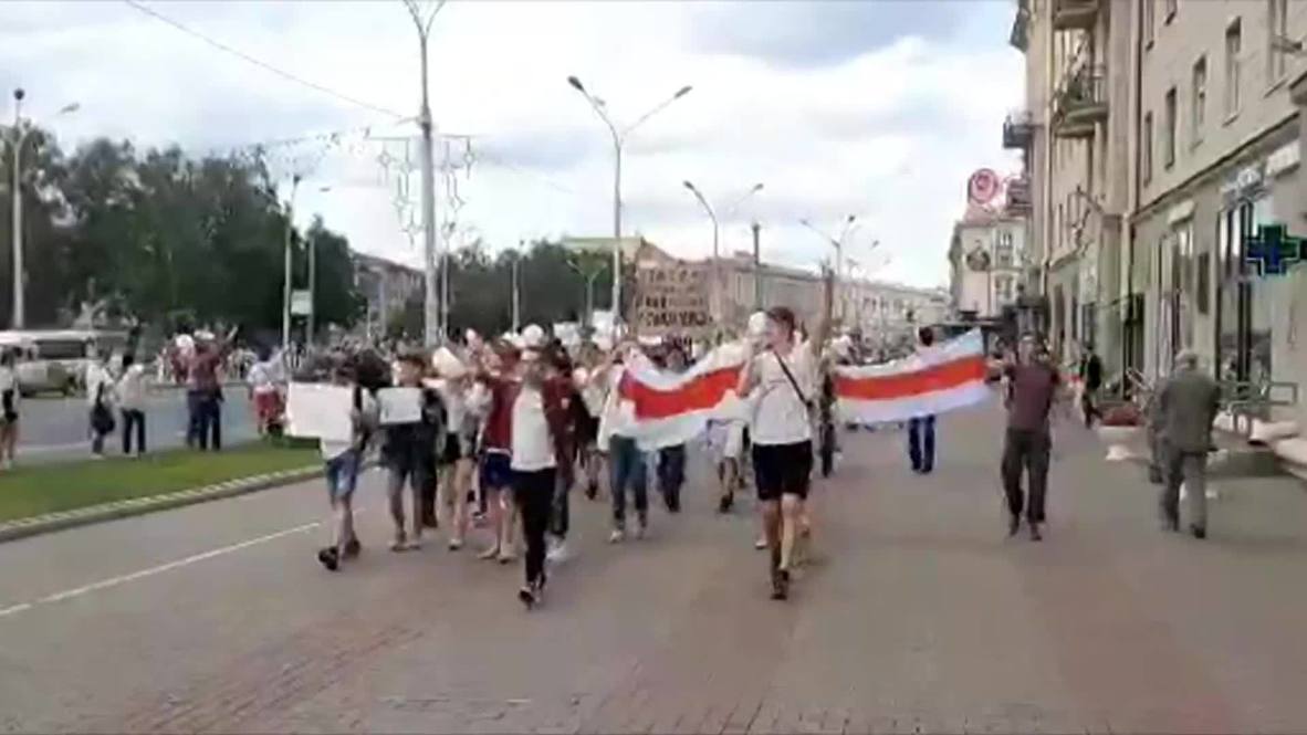 Bielorrusia: Continúan las protestas en Minsk por sexto día consecutivo tras las elecciones presidenciales