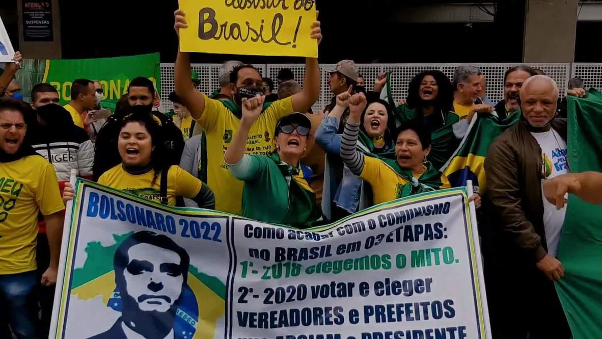 Brasil: Grupos de derecha protestan en Sao Paulo en contra del comunismo