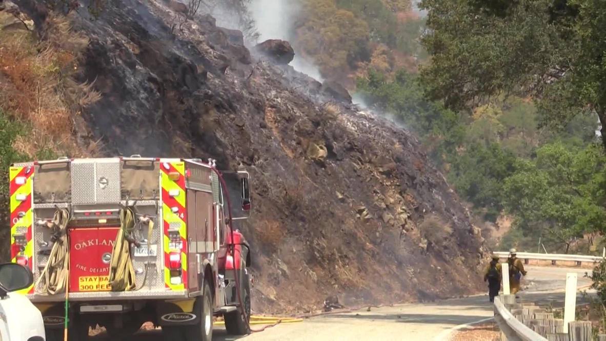 EE.UU: Bomberos tratan de contener cientos de incendios forestales en la bahía de San Francisco