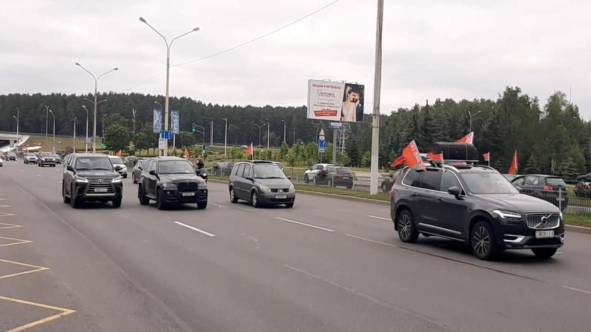 Белоруссия: Автопробег в поддержку Лукашенко прошел в Минске