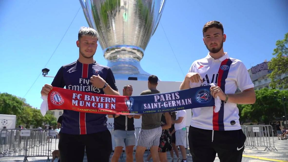 Portugal: Hinchas del Bayern y el PSG comparten su euforia antes de la final de la Liga de Campeones