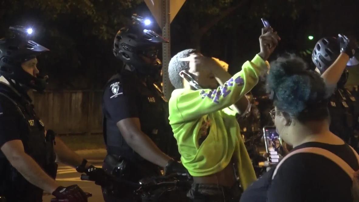 EE.UU.: Manifestantes 'Black Lives Matter' marchan por Charlotte donde se celebra la Convención Republicana