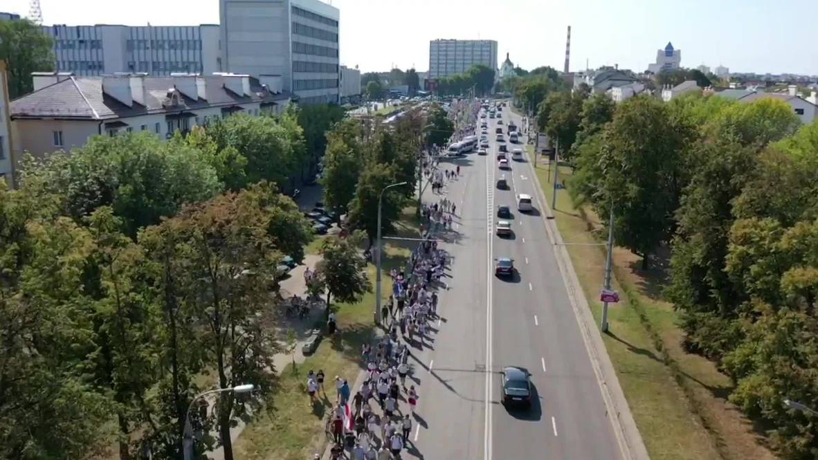 Белоруссия: Сторонники оппозиции вышли на акцию протеста в Бресте
