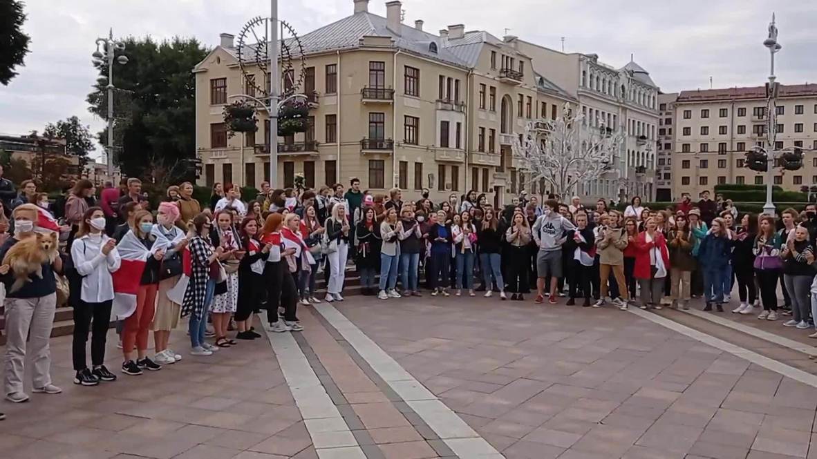 Белоруссия: Протестная акция оппозиции вновь прошла на площади Независимости в Минске