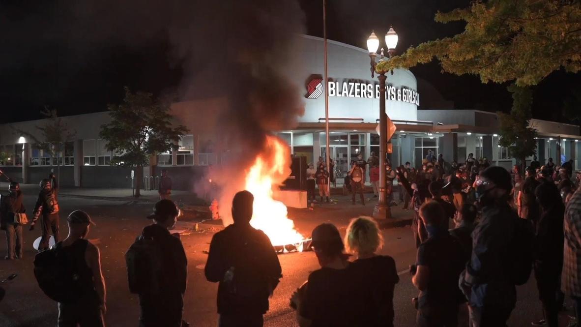 EE.UU.: Manifestantes de Black Lives Matter protestan en las calles de Portland