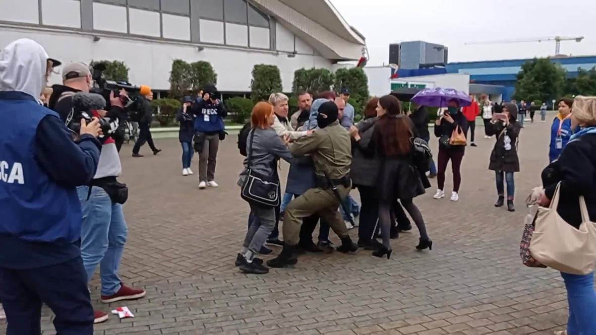 Bielorrusia: Protesta en favor de activista María Kolesnikova termina con varios detenidos en Minsk