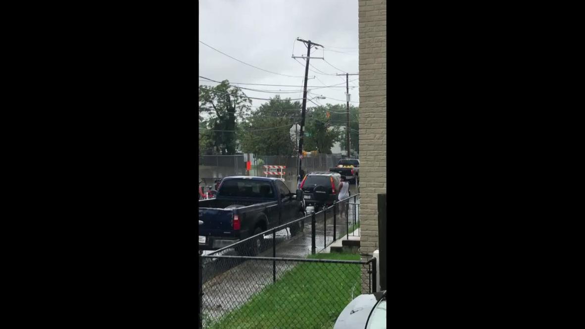 EE.UU.: Inundaciones en las calles de Washington D.C. tras las lluvias torrenciales