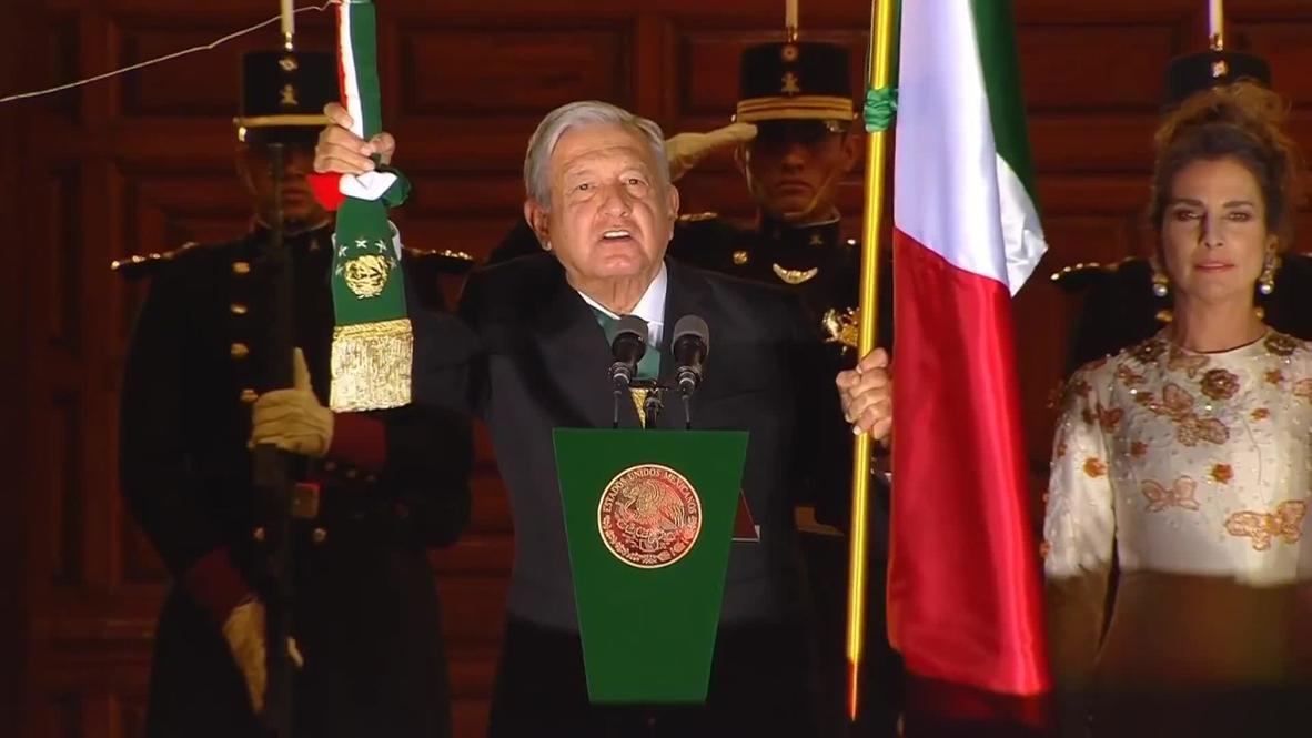México: López Obrador lidera las celebraciones del Grito de la Independencia