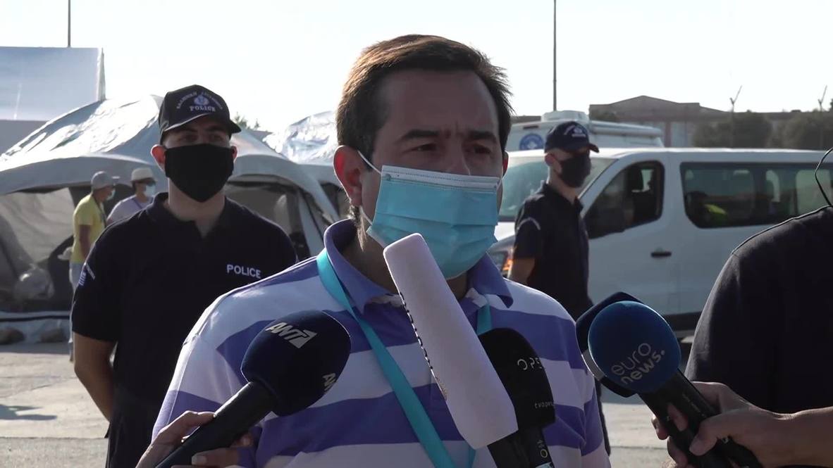 Grecia: Incendio en campamento de Moria justifica centros de acogida vigilados - ministro de Migración