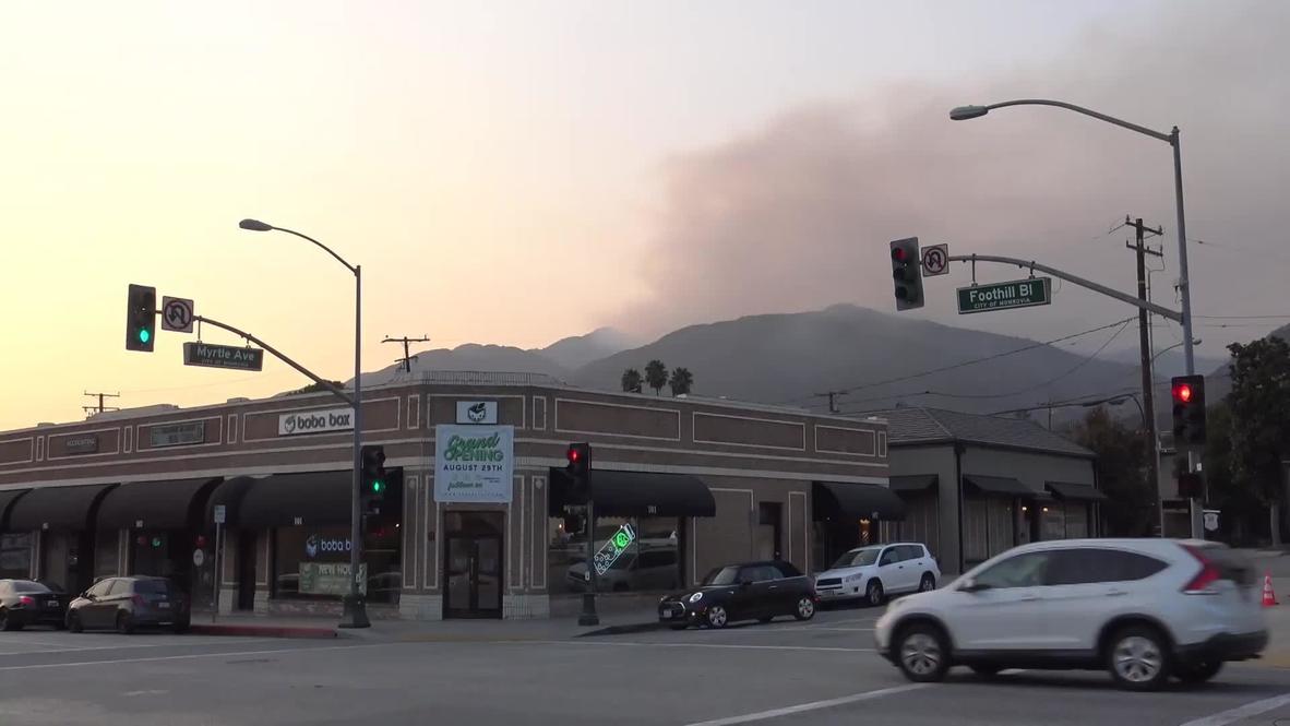USA: Firefighters continue battling Bobcat Fire as it comes close to Mount Wilson Observatory