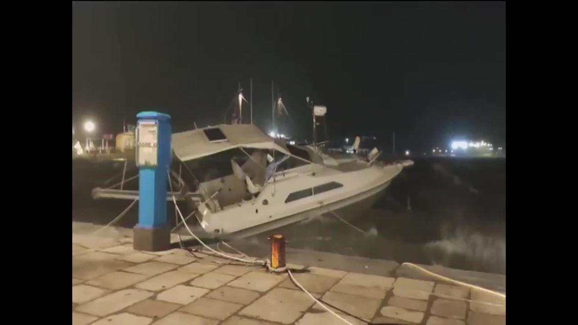 Greece: Zakynthos battered by rain and wind as Storm Janus approaches