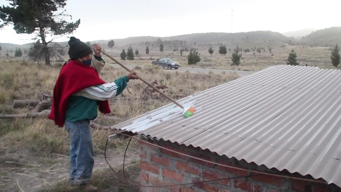 Ecuador: Una intensa lluvia de cenizas del volcán Sangay afecta varias ciudades y cultivos