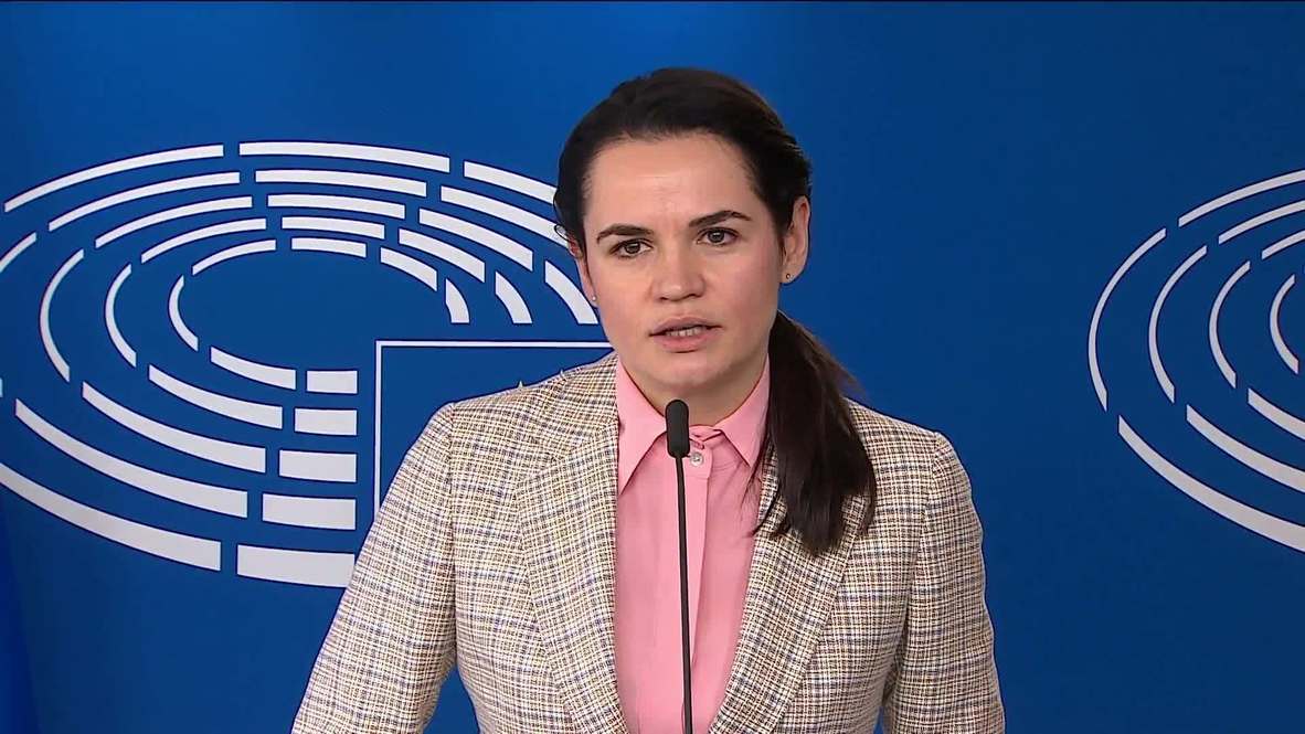 Belgium: Belarusian opposition leader Tikhanovskaya urges for support from EU countries