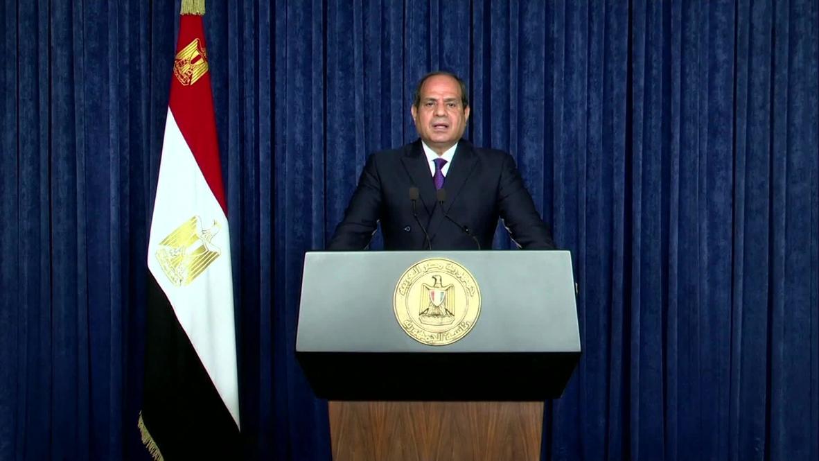 الأمم المتحدة: السيسي: مصر ملتزمة بتخليص ليبيا من "الميليشيات المسلحة والمنظمات الإرهابية"