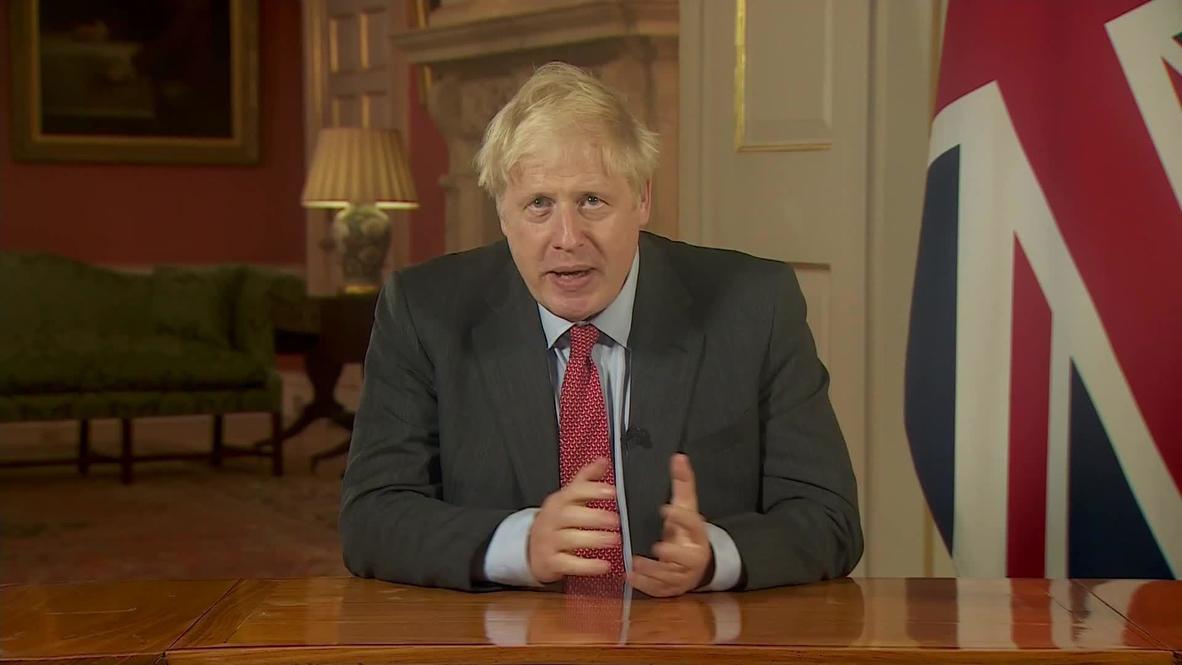 UK: PM Johnson announces 'tougher measures' due to surge in COVID cases