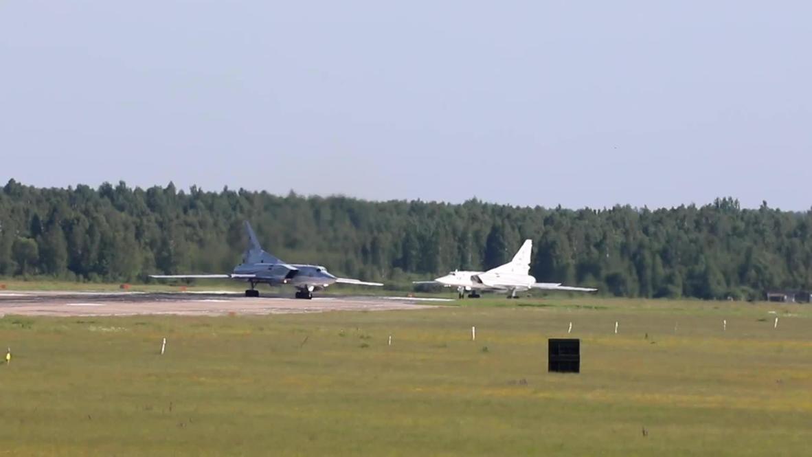 Russian bombers take to Belarus skies during joint drills