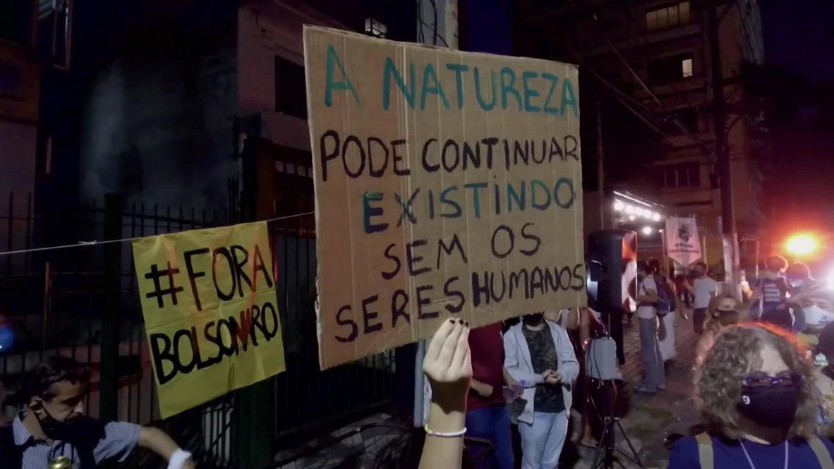 Brazil: Activists protest against Bolsonaro's climate policies as fires ravage Pantanal region