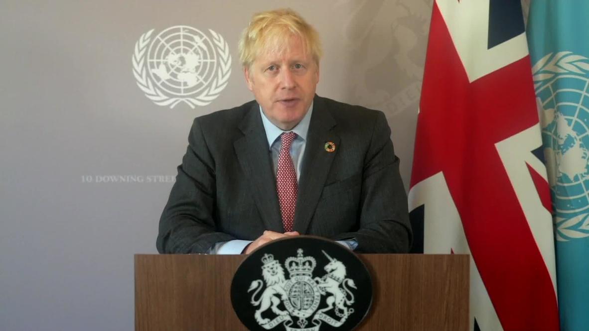 ONU: Boris Johnson promete un aumento del 30 por ciento en la financiación de la OMS