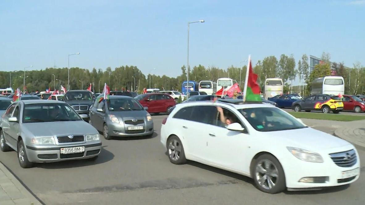 Белоруссия: В Минске прошел автопробег в поддержку президента Лукашенко